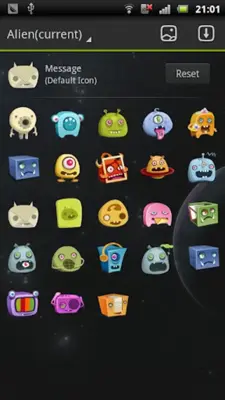 Alien GOLauncher EX Theme android App screenshot 0