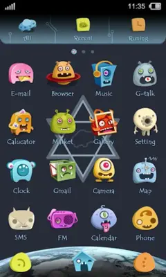 Alien GOLauncher EX Theme android App screenshot 2